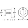 Кнопка смыва для унитаза GEBERIT TYPE 10 116.056.KM.1